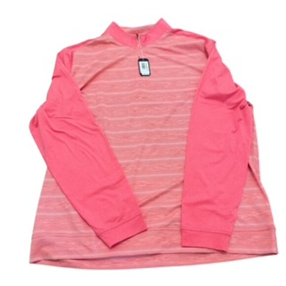 NEW Johnnie-O Men’s XL 1/4 Zip Prep-performance Coral Golf‎ Sweater NWT - Picture 4 of 12